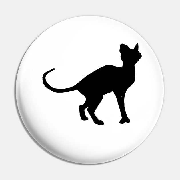 Cat Silhouette Pin by Perryology101