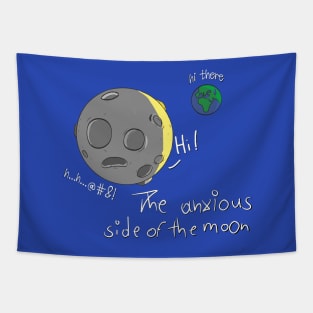 The Anxious Side of the Moon Tapestry