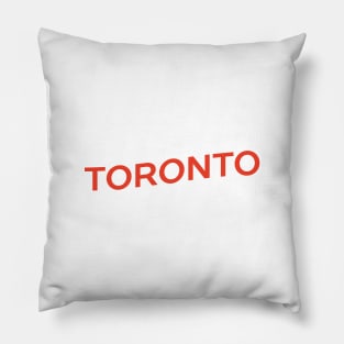 Toronto City Typography Pillow