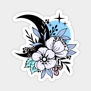 Moon Flowers Magnet