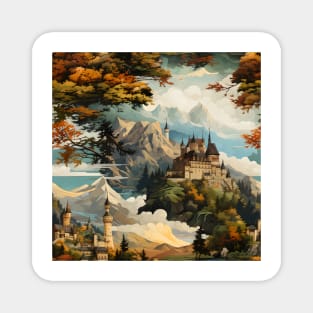 Castles Pattern 1 - Bavaria Magnet