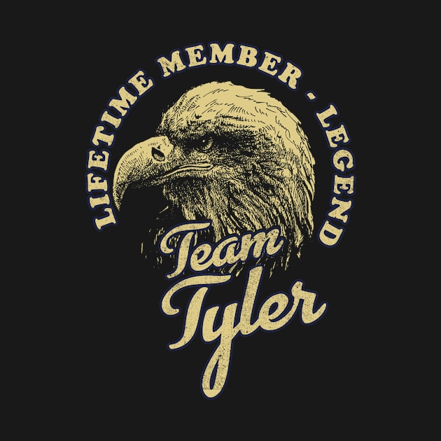 Tyler Name - Lifetime Member Legend - Eagle by Stacy Peters Art