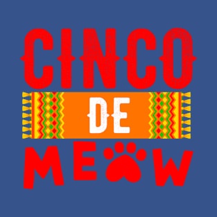 Cinco De Meow Kitten Cat cinco de mayo Sombrero T-Shirt