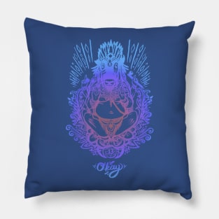 Western Ganesh - Multi Color Line Pillow