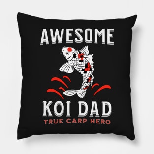 Awesome Koi Dad Carp Hero Pillow