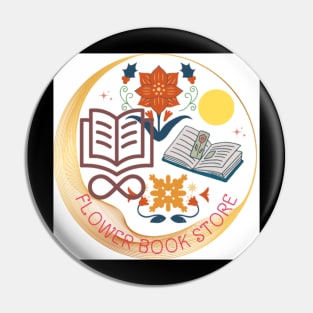 Flower book store Pin