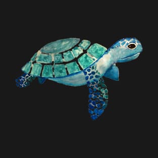 Cute pretty watercolor sea turtle T-Shirt