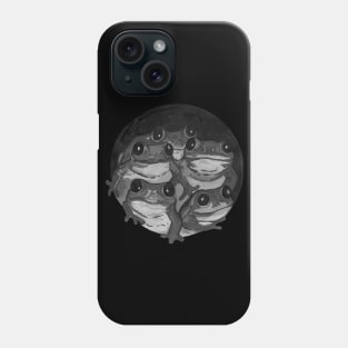 Black and white frog Phone Case