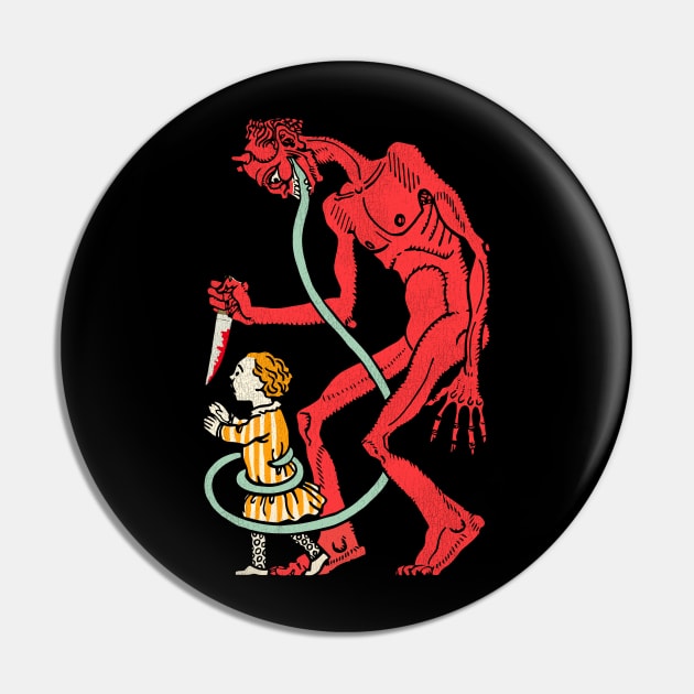 Krampus Is Coming Pin by darklordpug