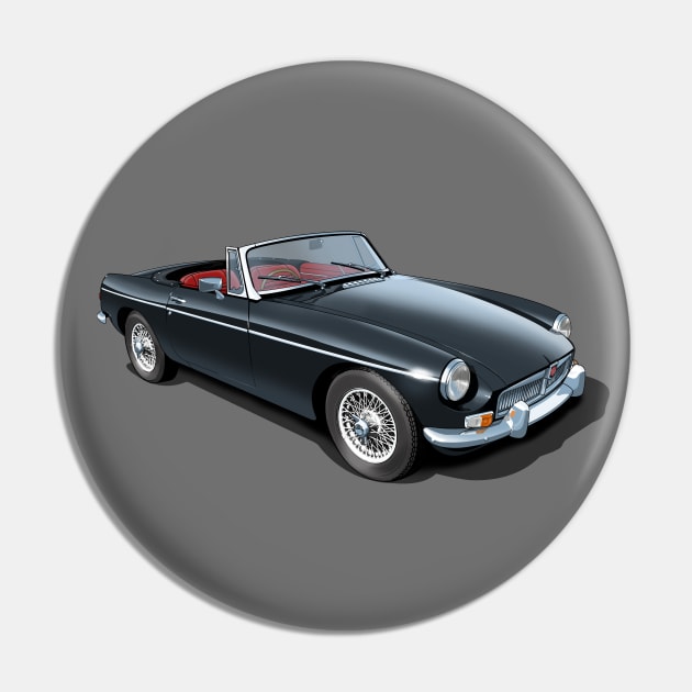 MGB Roadster in black Pin by candcretro