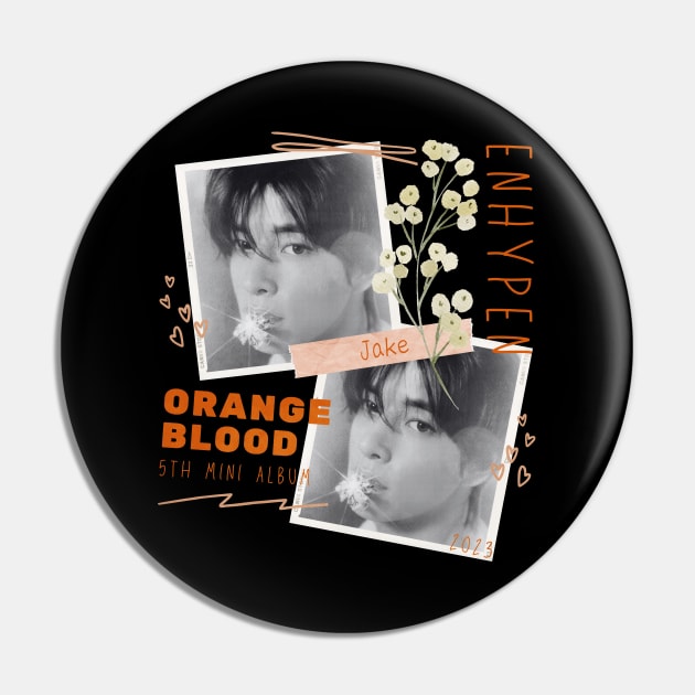 Jake ENHYPEN Orange Blood Pin by wennstore