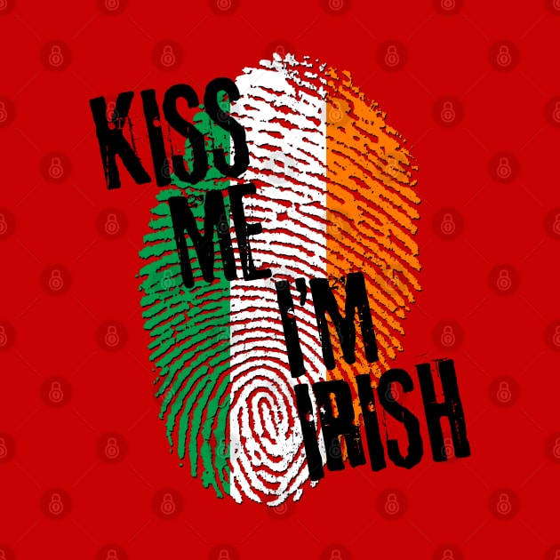 KISS ME IM IRISH fingerprint by EDDArt