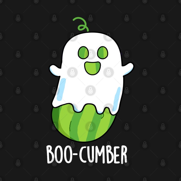 Boo-cumber Funny Ghost Cucumber Pun by punnybone