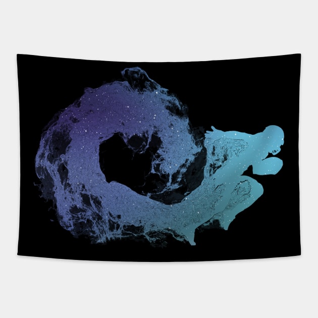 American Football In Space Tapestry by Foxxy Merch