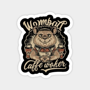 Wombat Cafe Worker Magnet