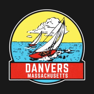 Vintage Danvers Massachusetts Travel Decal T-Shirt