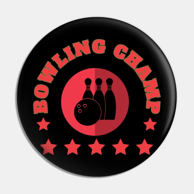 Bowling Champ Pin by Southern Borealis