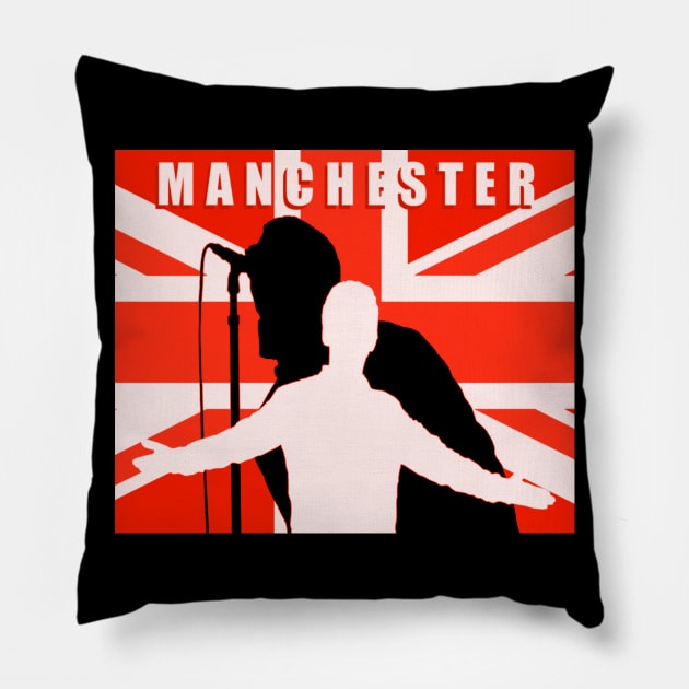 Manchester #4 Pillow by SiSuSiSu