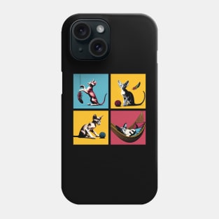 Oriental Short Hair Pop Art - Cute Kitties Phone Case