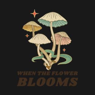 Vintage When the Flower Blooms T-Shirt