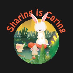 Sharing Bunny Caring Bunny T-Shirt