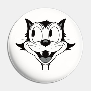 Retro Cartoon Cat Pin