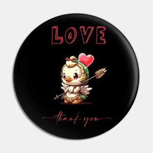 Love u cute duck Pin