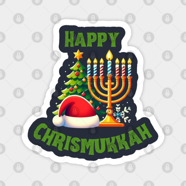 Happy Chrismukkah Magnet by BukovskyART