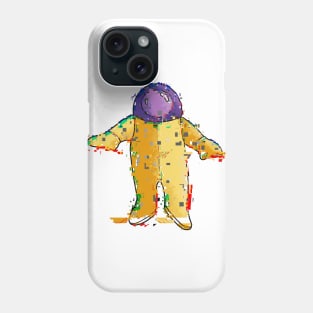 Glitching spaceman Phone Case