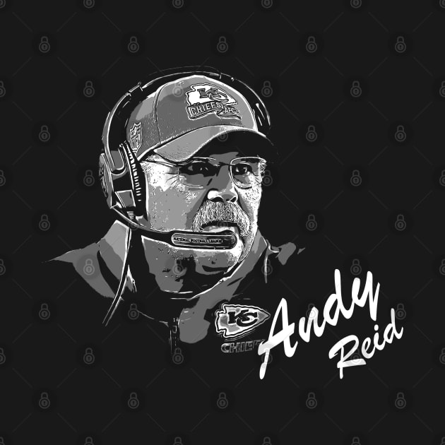 Andy reid B&W vintage art by jerrysanji