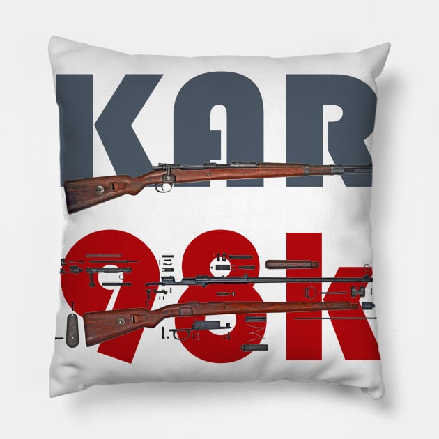 KAR 98k Sniper Rifle Pillow by Aim For The Face