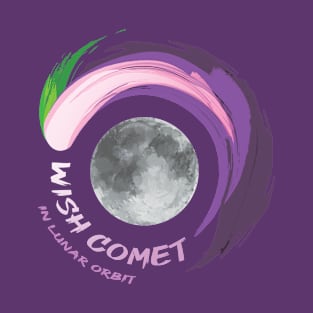 Wish Comet In Lunar Orbit T-Shirt