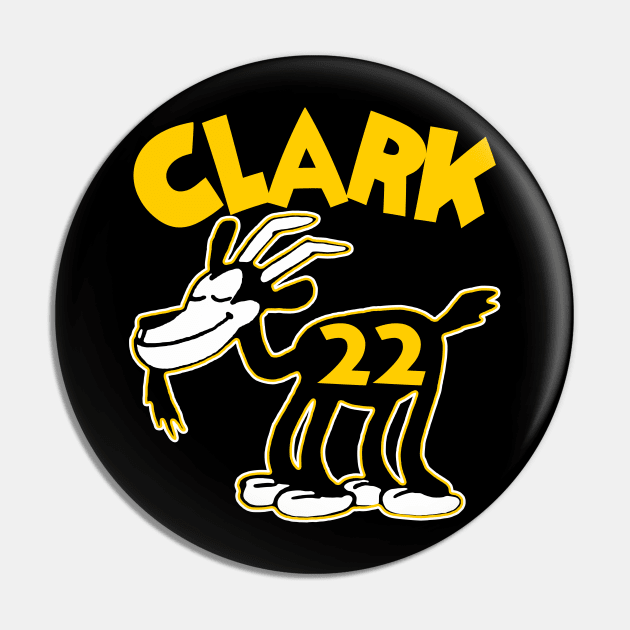 Caitlin Clark GOAT 4, Classic Steamboat Willie Goat Pin by Megadorim