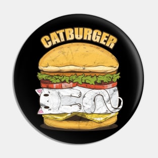 Cat Burger Vintage Look Pin