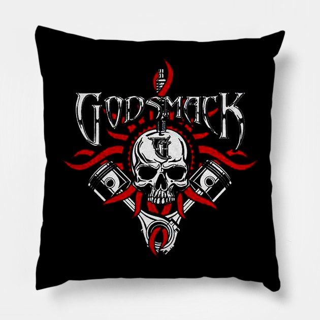 godsmackkkkkkkkkk Pillow by Sunny16 Podcast