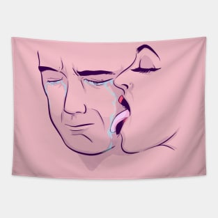 Boy Tears Tapestry