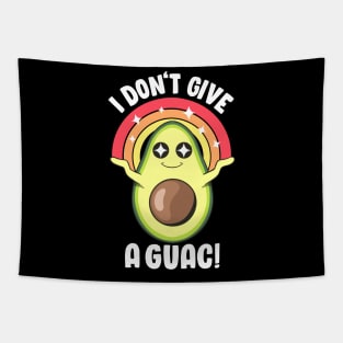 I Don't Give a Guac Cute Love Avocado Guacamole Funny Vegan Tapestry