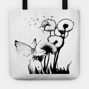 Dandelion Butterfly Tote