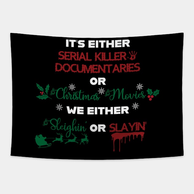 Fun Christmas Shirt Tapestry by justSVGs