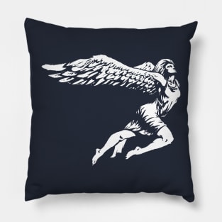 Angel Wings (white print) Pillow