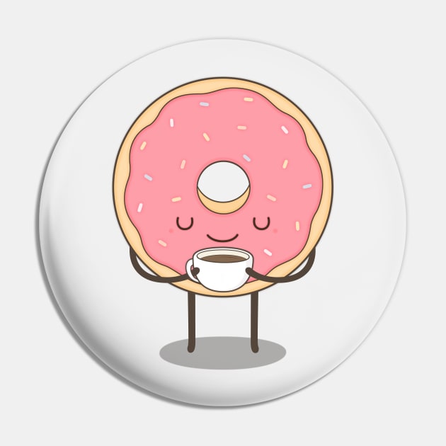 donut loves coffee Pin by kimvervuurt