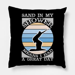 surfboard hobby slogan saying Pillow