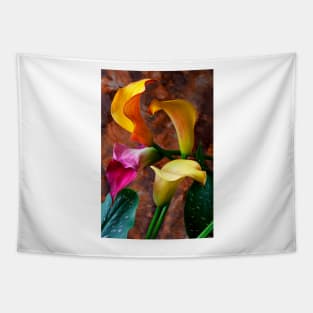 Four Calla Lillies Tapestry