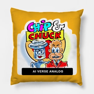 AI verse Analog Pillow