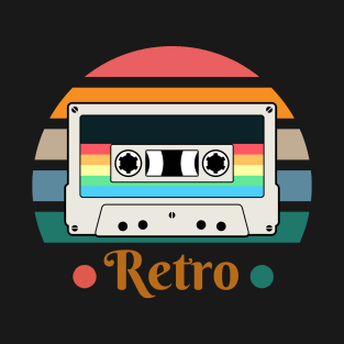 Retro Cassette Tape Music Lover Design T-Shirt