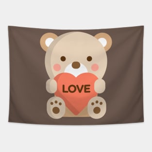 Cute Little Bear Tapestry