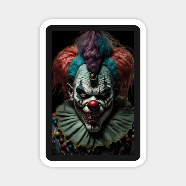 The Killer Clown's Last Stand Magnet by PixelProphets