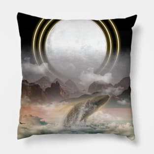 Whale on the sky Pillow