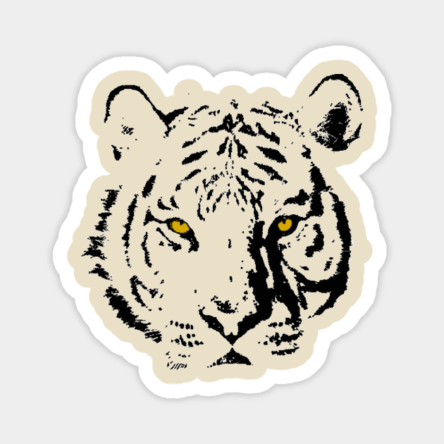 Tiger Magnet by Ednathum