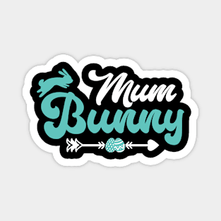 Mum Bunny Matching Family Happy Easter Day Rabbit Egg Magnet